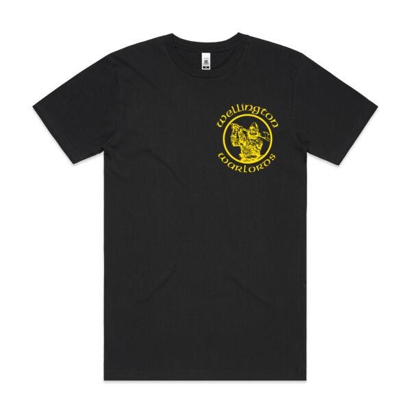 TShirt - Black - Yellow Logo - Mens Block T shirt Thumbnail