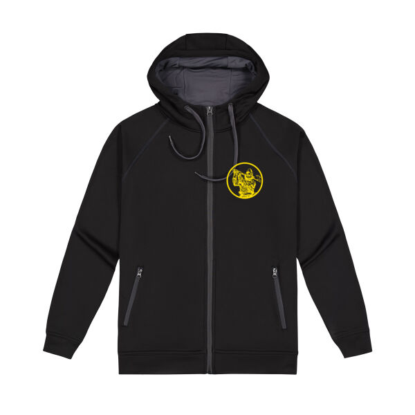 Hoodie - Black - Yellow Circle Thumbnail